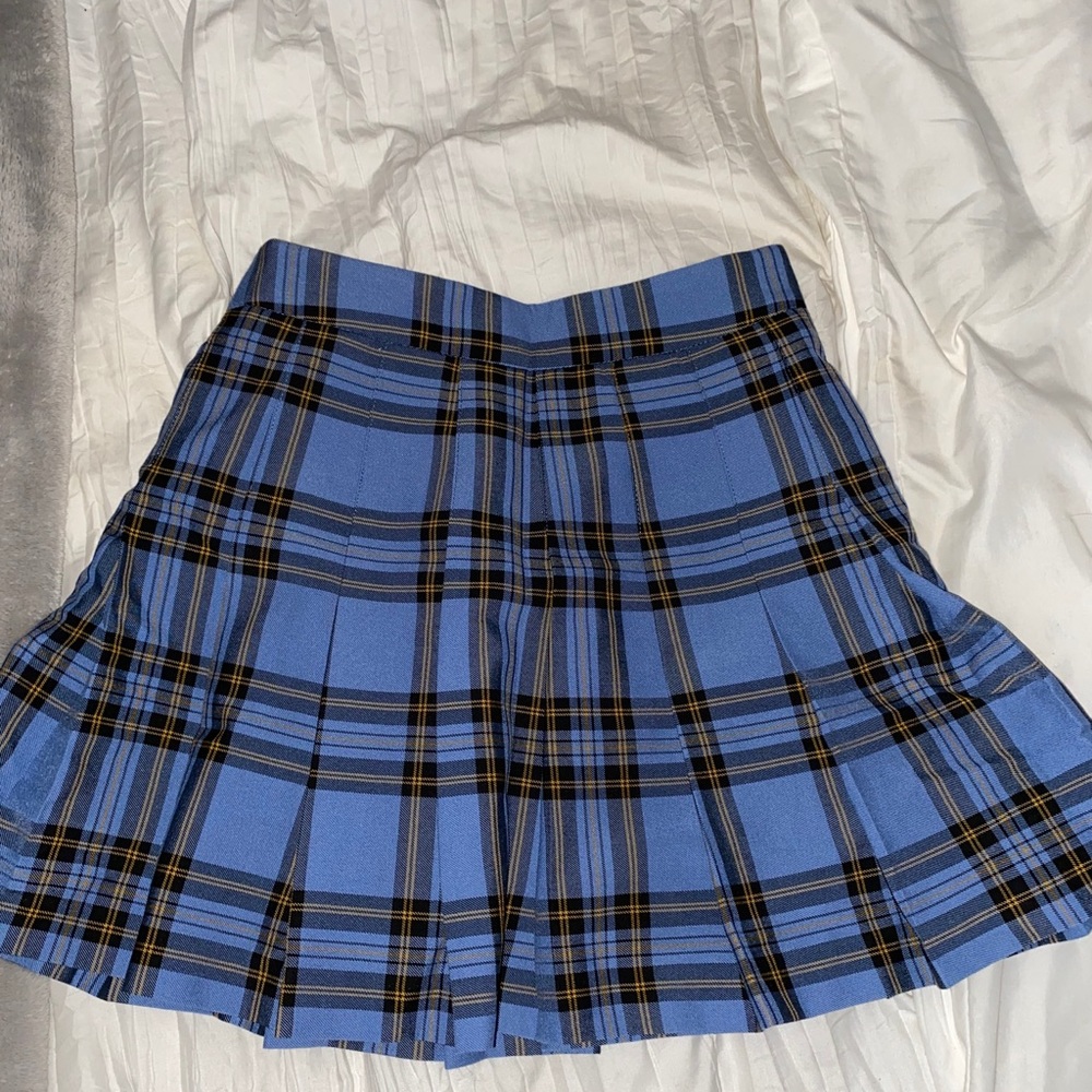 Plaid mini skirt